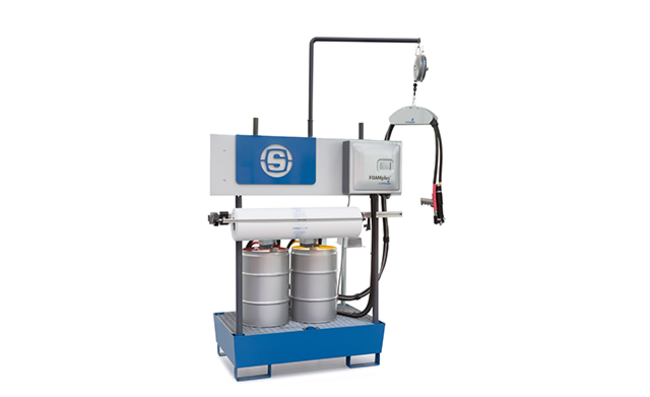 Foam packaging machine